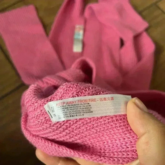 FP BEACH orchid convertible open back wrap sweater pink XS - Picture 6 of 6